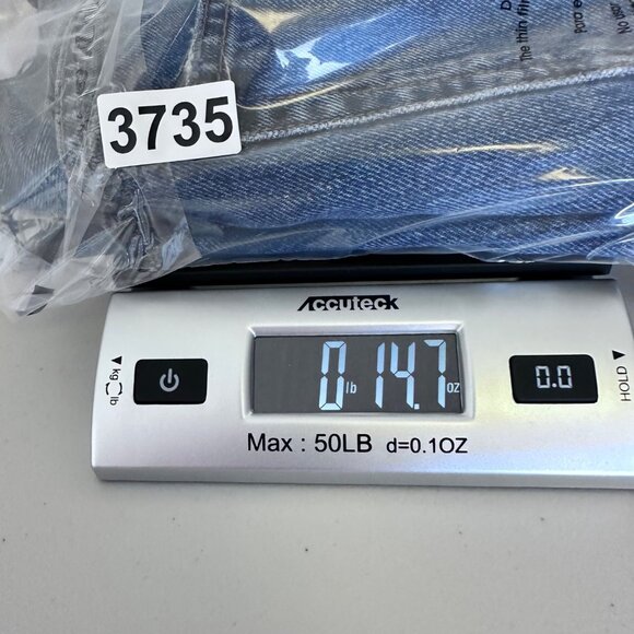 Anine Bing Gavin Raw Hem Cut Off Denim Shorts Size 28 Medium Wash Blue - Picture 13 of 13